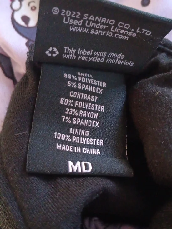 Sanrio Kuromi Lace Up Mini Skirt M Purple Black Ruffle Hem Lace Trim - Picture 6 of 6